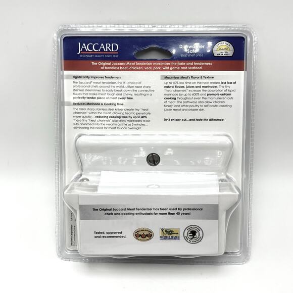 Jaccard Meat Tenderizer 48 Stainless Steel Knives Blades with Cover NEW Sealed - Picture 4 of 5